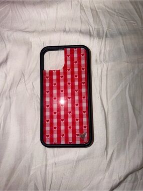 Wildflower Cases “Red Gingham Hearts” iPhone 13/14 Case